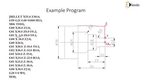 cnc part programming for turning|cnc programming examples with drawing.